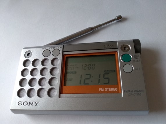 Sony ICF-C1200 AM/FM Dream Machine(r) Travel Clock Radio - Etsy