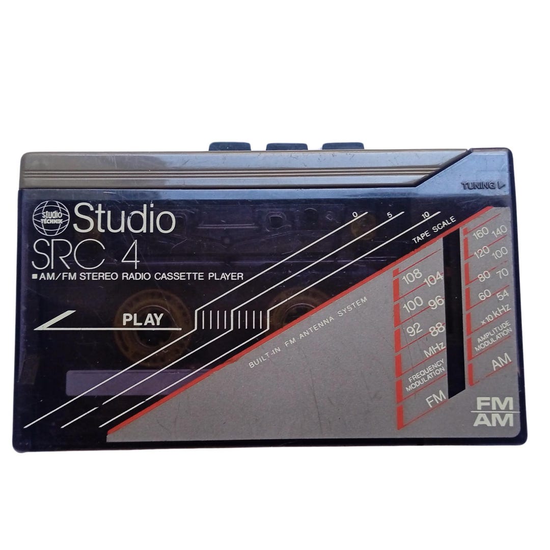 Studio SRC 4 Retro Walkman AM FM Stereo Radio and Cassette Player ...