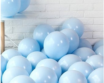 Pastel Blue Mini Balloons: 5-Inch Latex Party Decor (20-Pack)