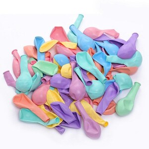 Pastel Mini Balloons, Packet of 20 Balloons, 5inch