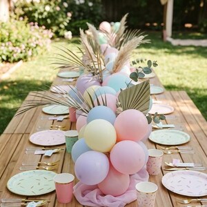 Mini globos de látex en tonos pastel: ideales para sesiones de fotos de bebés con tarta o baby showers (paquete de 20 unidades, 5 pulgadas). imagen 2