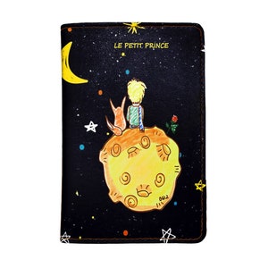 Fundas de piel sintética para pasaportes de PicasaTravel (porta pasaportes) para viajes [nombre personalizado] Le Petit Prince - El Principito
