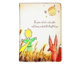 PicasaTravel Faux Leather Passport Covers ( Passport Holder) for Travel [Name Customized] Le Petit Prince - The Little Prince