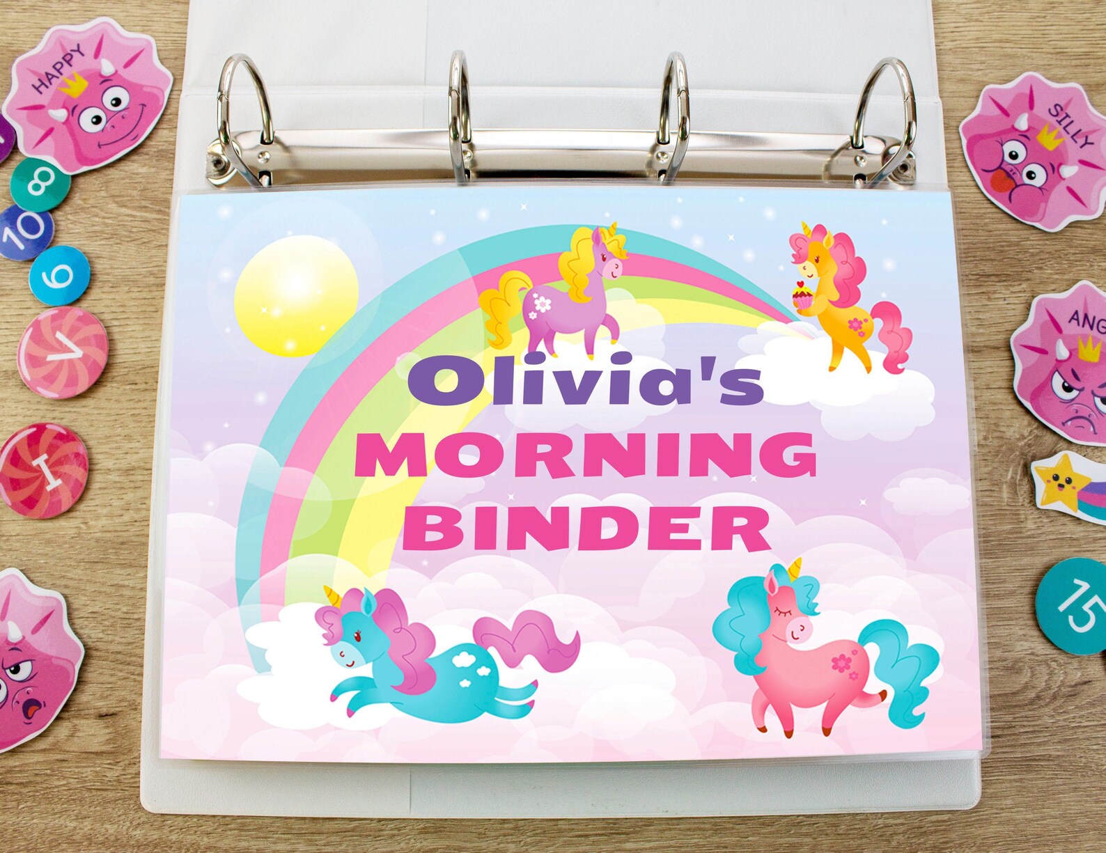 Personalized Morning Binder for Girls. Printable Workbook. Etsy