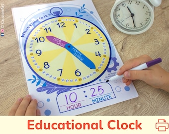 Preescolar Reloj NiÃ±os Aprender Hora Reloj Virtual Para Aprender