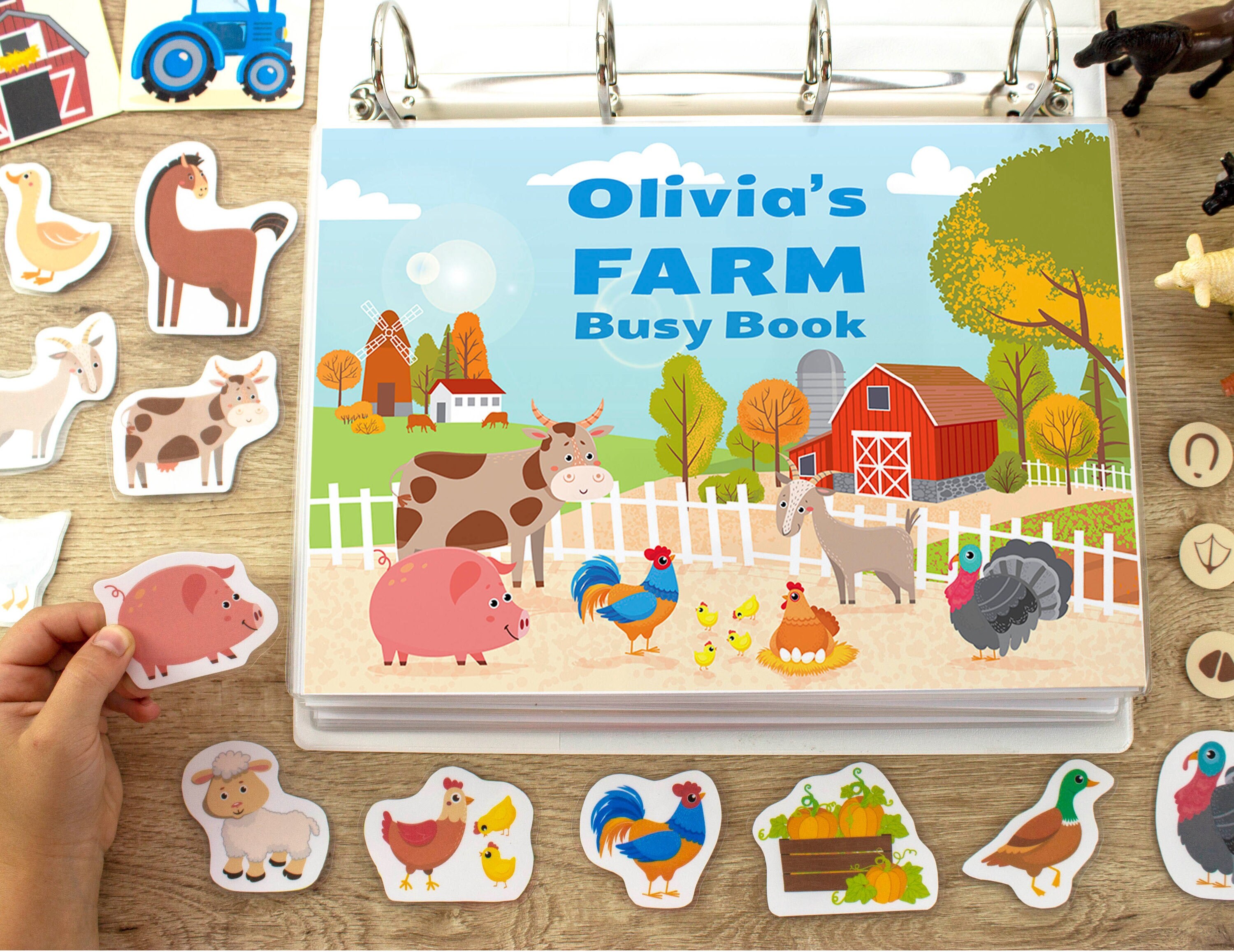 FARM Busy Book. Printable Toddler and Preschool Learning | Etsy