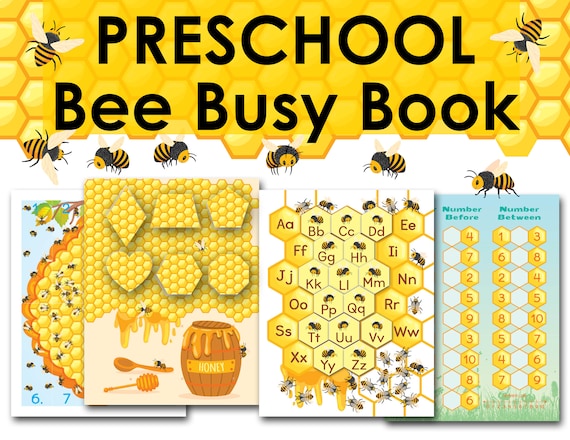 Preschool Printable Busy Book. Pre-K Learning Binder