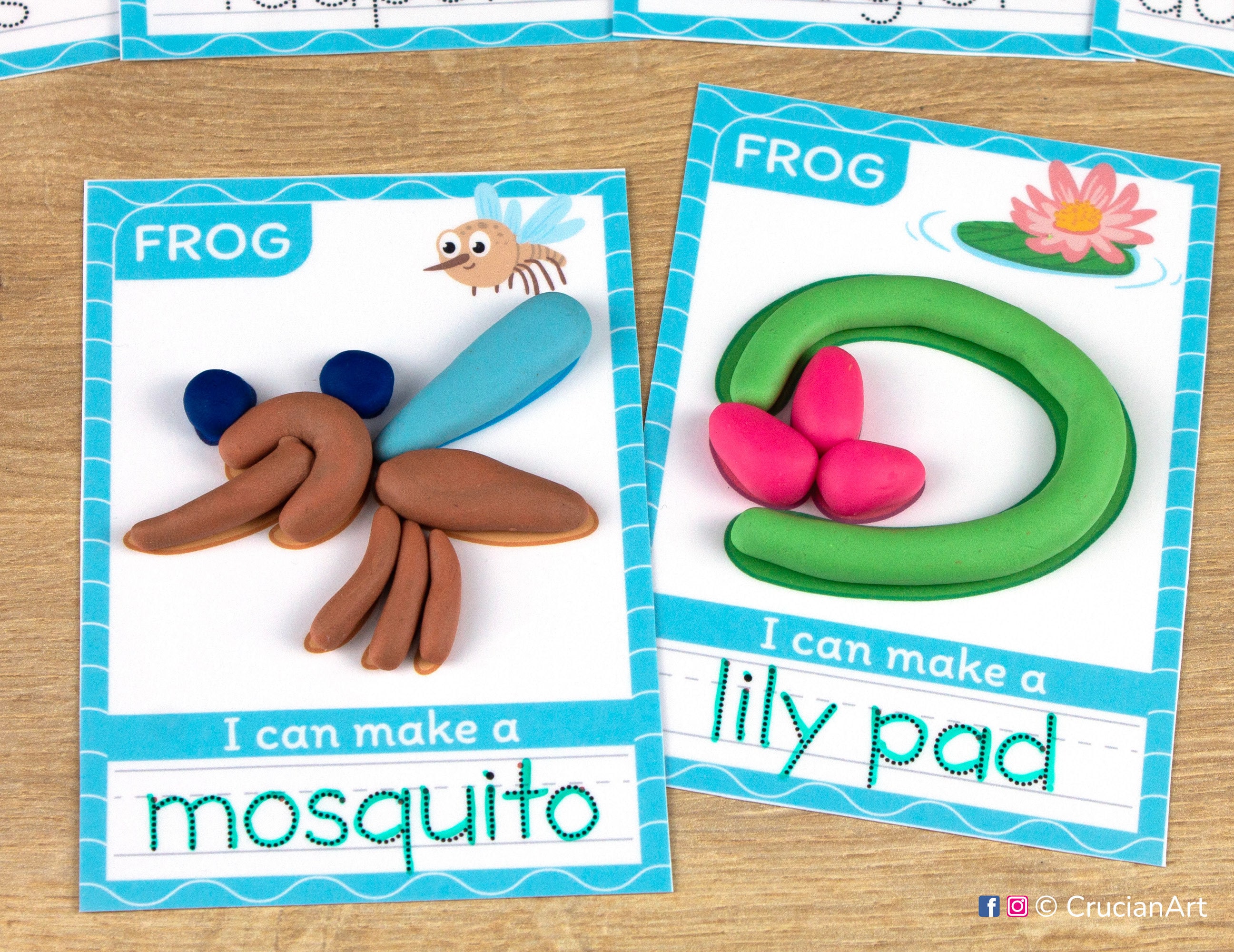 Life Cycle of a Frog Playdough Mats: Printable Play Dough Activity for ...