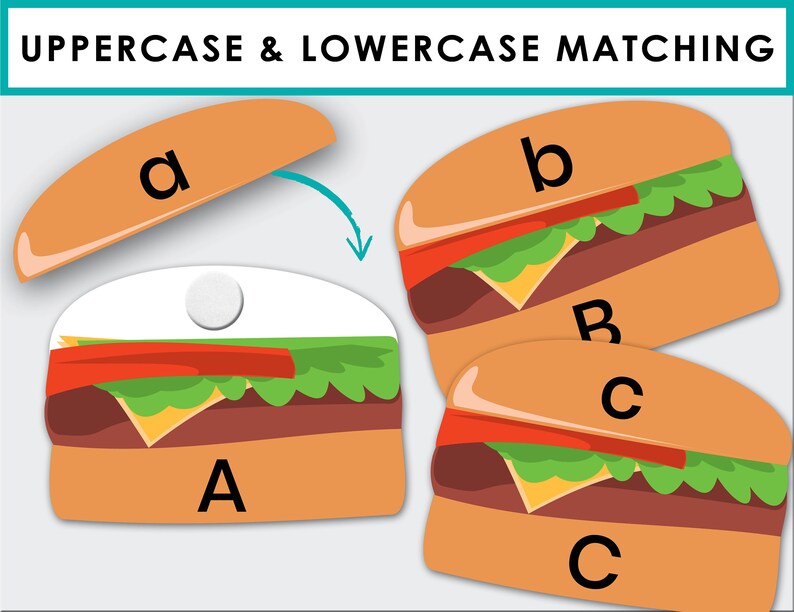 Uppercase and Lowercase Alphabet. Printable Upper and Lower | Etsy