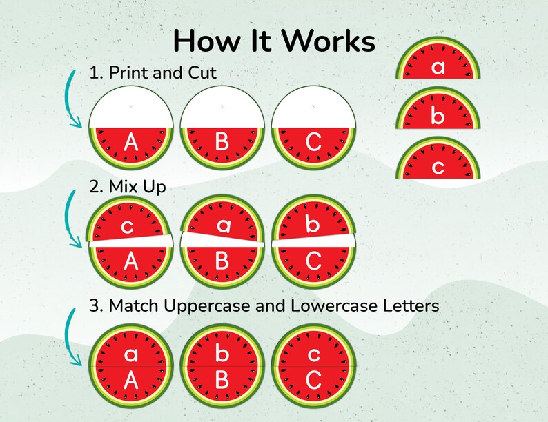 Uppercase and Lowercase Alphabet Puzzle. Printable Upper and - Etsy