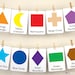Shapes and Colors Flashcards: Toddler Visual Cards, Preschool Learning ...