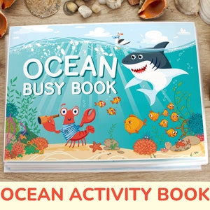 Ocean Animals Activity Book. Under the Sea Printable Busy Book. Ocean Creatures Learning Binder. Marine Life Homeschool Preschool Activities