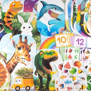 Flisat Insert Growing Bundle: Set of Printable Templates for Sensory ...