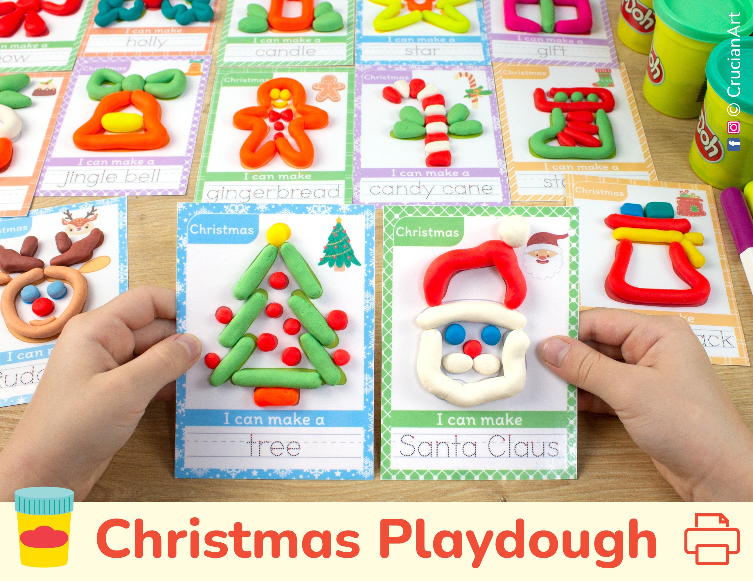  PLAY Christmas Playdough Sets for Kids Ages 4-8, DIY Dough Kit  Toys Christmas Crafts for Kids, Playdough Sets for Kids Ages 2-4 Safe &  Non-Toxic Playdough Toys Gifts for Kids 4-6