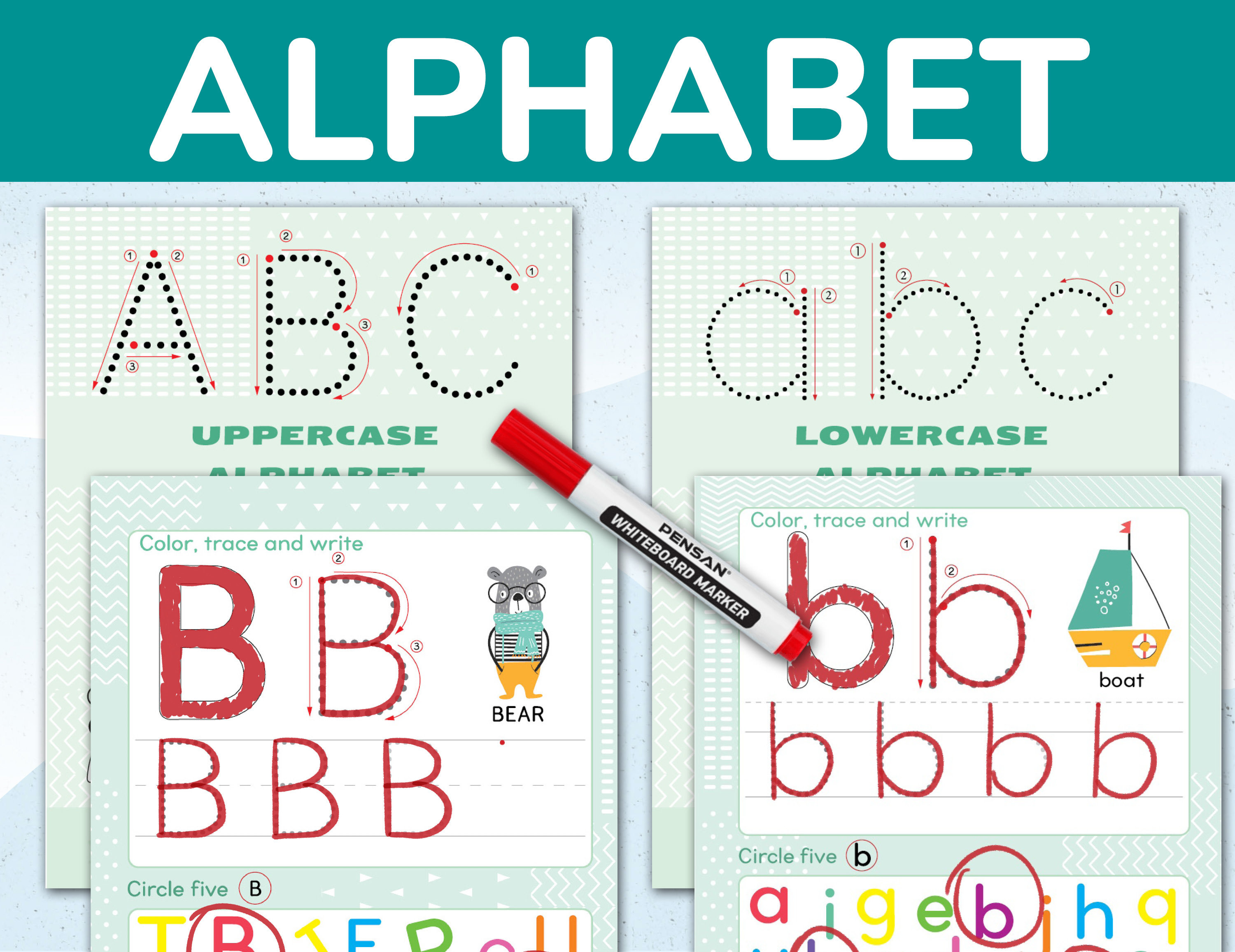 Letter Tracing Font - Etsy