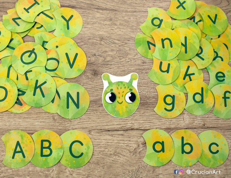 Caterpillar Alphabet Printable Activity for Preschool Etsy