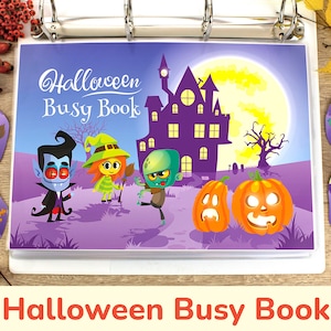 Halloween Busy Book: preschool printable activity book, preschool homeschool printables, toddler busy book printable