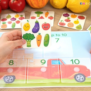Fruits & Vegetables Count Activity. Toddler, Preschool Printable ...