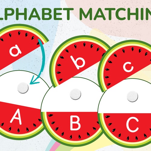 Uppercase and Lowercase Alphabet Puzzle. Printable Upper and - Etsy