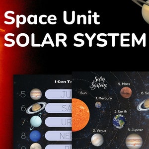 Solar System Printable for Preschool, Pre-K, Kindergarten, Homeschool