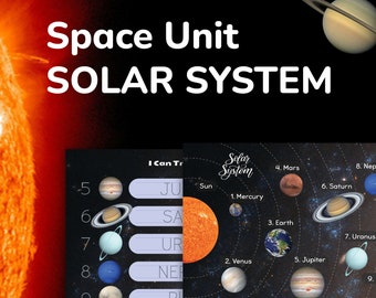Solar System Printable for Preschool, Pre-K, Kindergarten, Homeschool