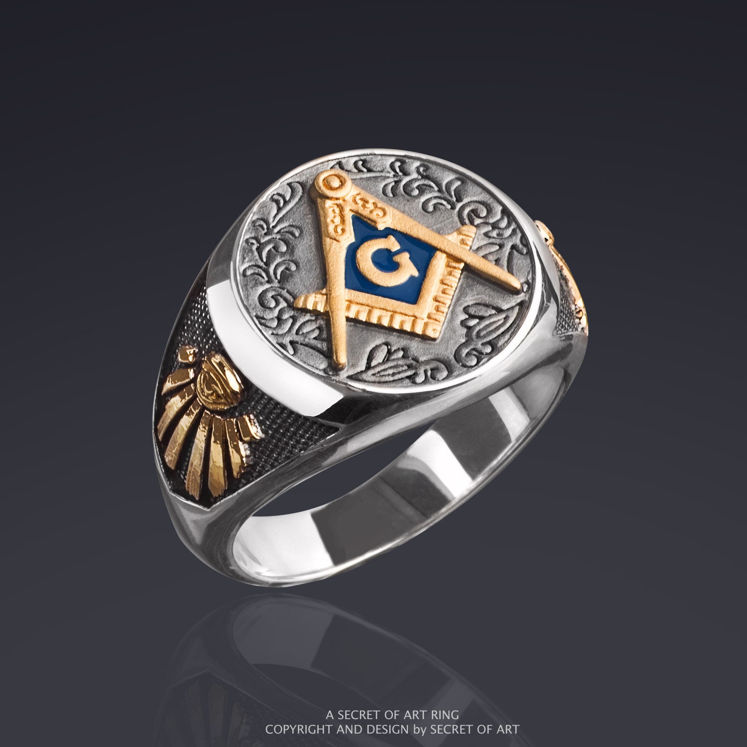 ▪️50’s【FREE MASONRY】ACCSESSORIES Vintage Rotary Freemason Masonic 50 Years Lapel Hat Pin Tie