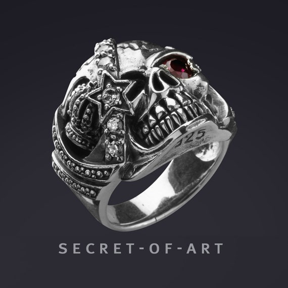Tungsten and Platinum Skull Ring for Men Anti Scratches and Rust, Water  Resist Size 11 US - Silver: Buy Online at Best Price in Egypt - Souq is now  Amazon.eg