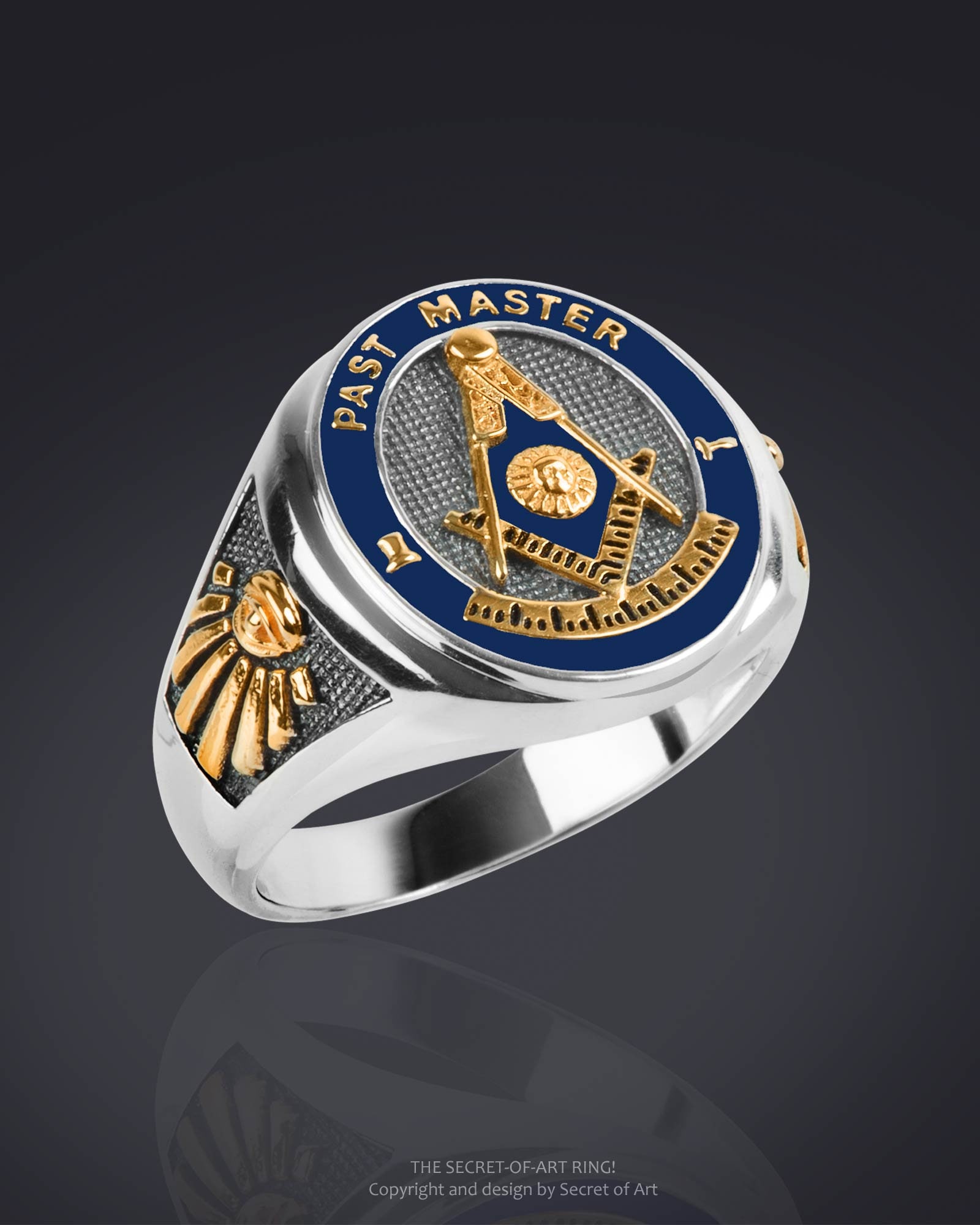 Past Master Ring Signet Ring Masonic Freemason Jewelry Master
