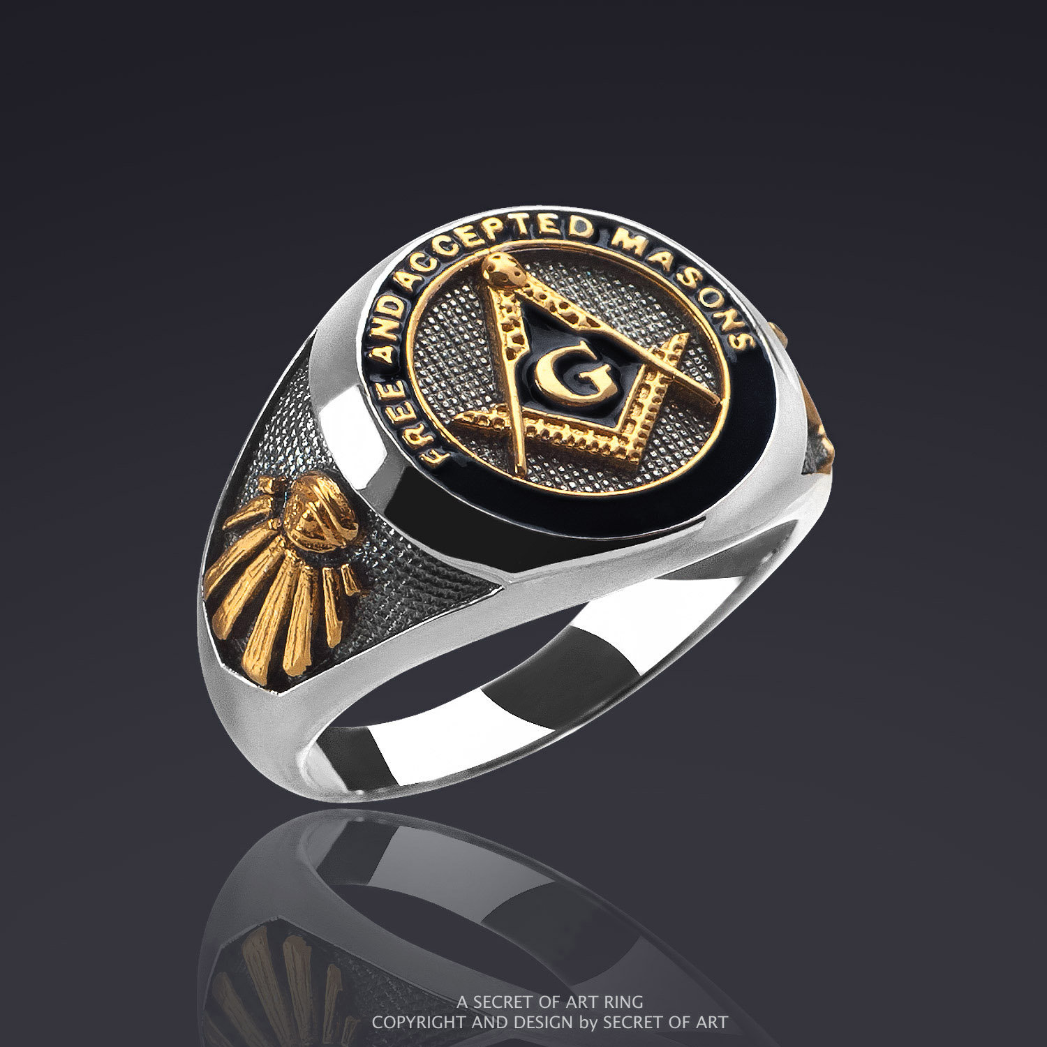 Secret of art masonic rings sale