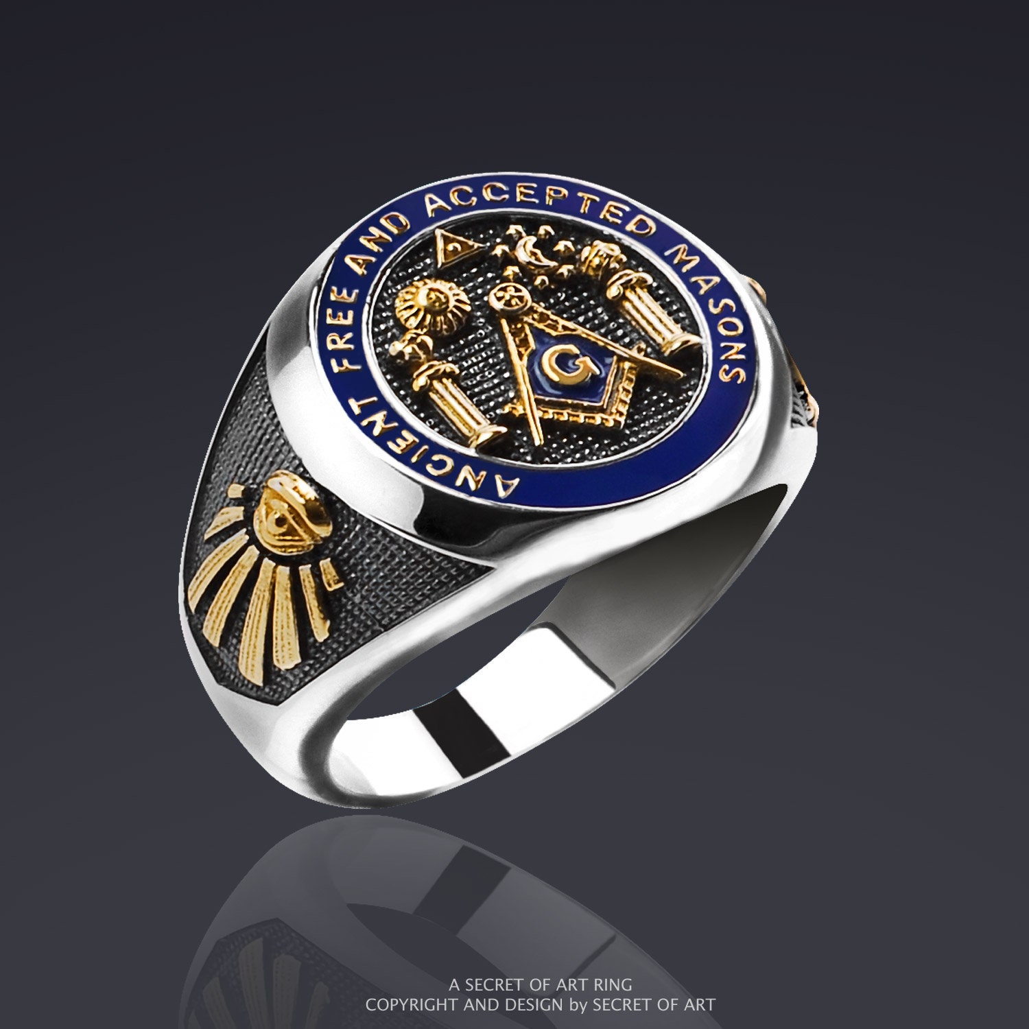 Secret of sale art masonic rings
