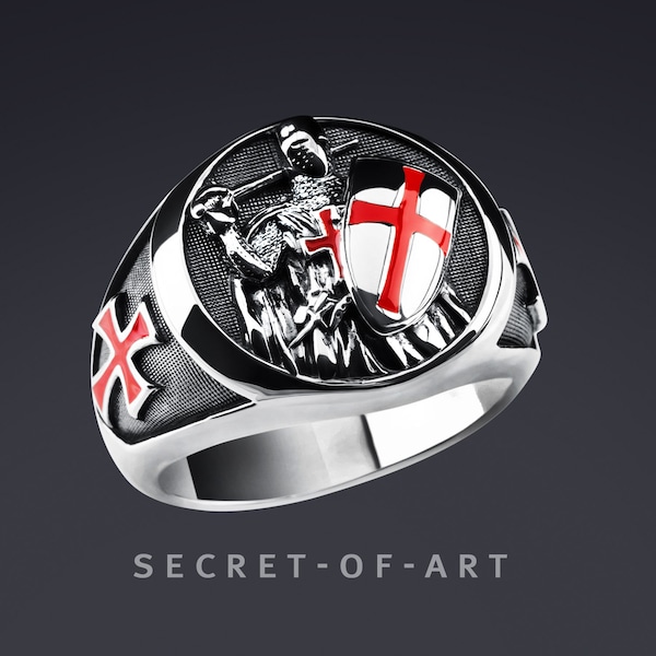 Knight Templar Ring - Etsy