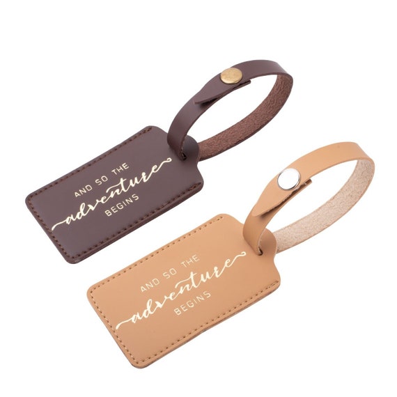 Elegant Luggage Tag Personalized Custom Name Tags for Bags Backpacks Simple  Wedding Bridal Groom Gift Travel Baby Company Business Tag -  Denmark