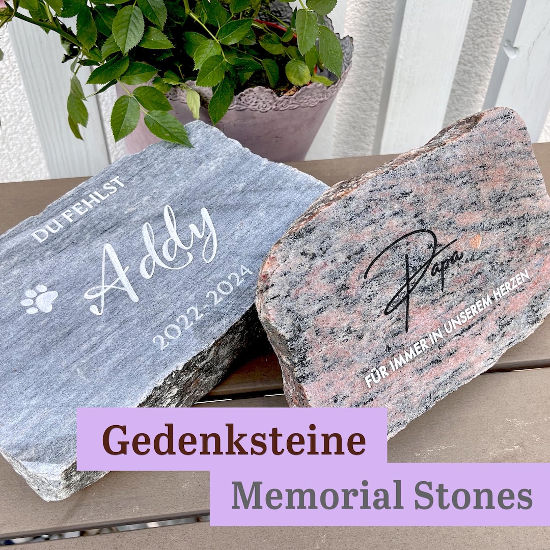 Gedenksteine Stein Mit Gravur Fur Grab