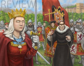 Picture Illustration: Isabel La Católica and Torquemada -Dedicated by the author.