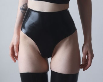 Custom made Latex Rubber Super High Waist Knickers/Panties