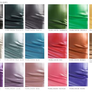 a color chart of different colors of leather