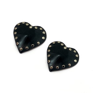 Latex Rubber Studded heart shaped Pasties/Nipple Covers