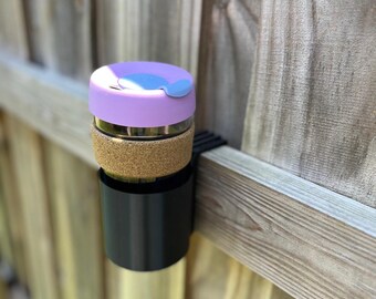 Wood Fence Cup Holder | Backyard Drink Caddy, Father's Day Gift