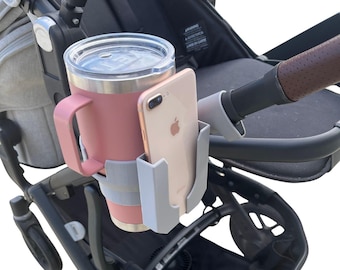 40oz Stanley + Phone Holder For UPPAbaby stroller | UPPAbaby Vista V2 V3 Cup + Phone Combo Holder for Large Stanley Tumbler & Yeti Cups