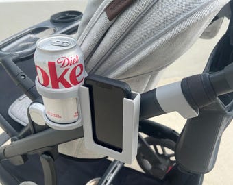 Uppababy Vista V2 V3 Stroller Accessory: Can & Phone Holder