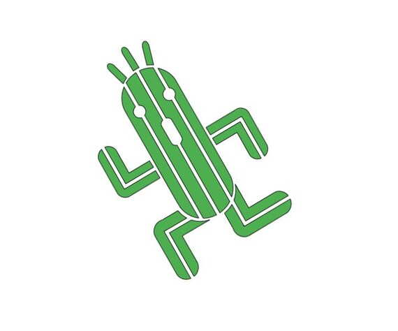 Cactus Man Running