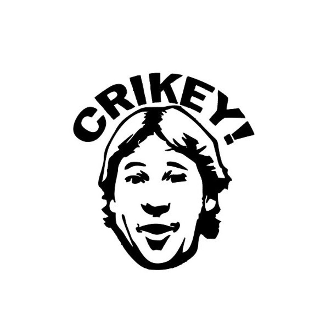 Steve Irwin CRIKEY Decal - Etsy