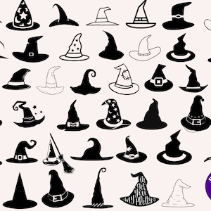 Witch Hat SVG,Witch SVG,Witch Hat Cut File,Witch Hat eps,Witch Hat dxf,Halloween svg,Halloween dxf,Halloween cricut, Halloween cut files