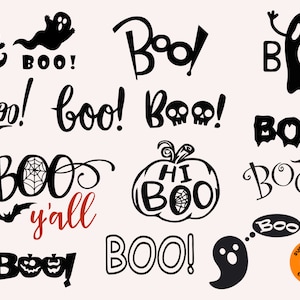 Boo svg, halloween svg, boo silhouette svg, halloween boo svg, halloween quotes svg , halloween boo cricut silhouette svg cut files