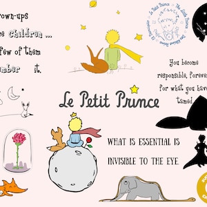 célèbre svg, ce qui est essentiel est invisible à l'œil, prince svg, svg de conte de fées, svg de personnage de conte