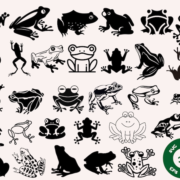 Frog SVG Bundle, Frog face svg, Frog cut files,Frog svg, Frog monogram, Frog Svg Collection,Frog Clipart, frog file, Digital Cut files