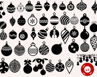 Christmas Ornament Svg Bundle, , Christmas Svg, , Christmas Cut File, , Round Ornament Svg, Christmas decorations svg