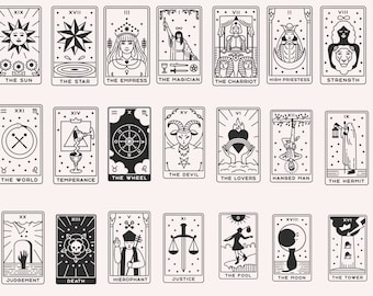 Tarot cards Svg, Witch tarot svg, Major Arcana svg, Celestial Tarot Svg, Sun svg, Fortune teller Svg, Tarot deck Svg, , Eps, Dxf, Png