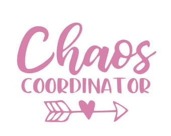 Chaos Coordinator funny Decal, free shipping