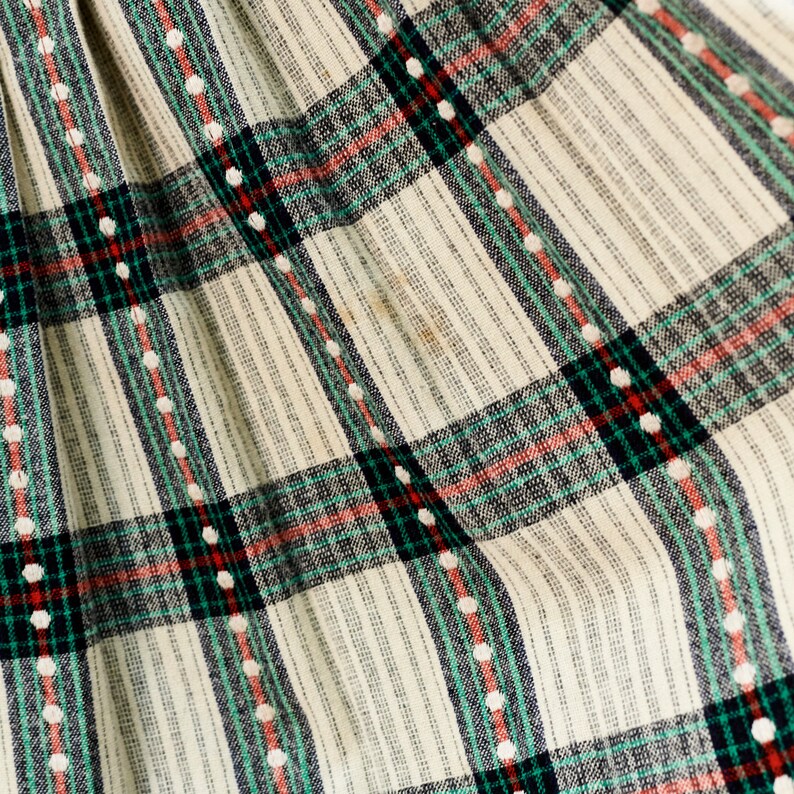 Plaid Pleated Midi Skirt